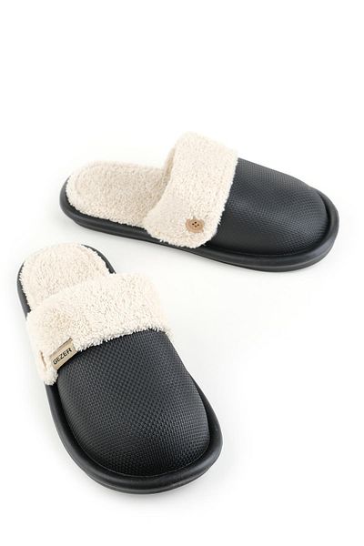 GEZER 13577 Eva with Fur Inside Wet Floor Winter Home Garden Women's Slippers