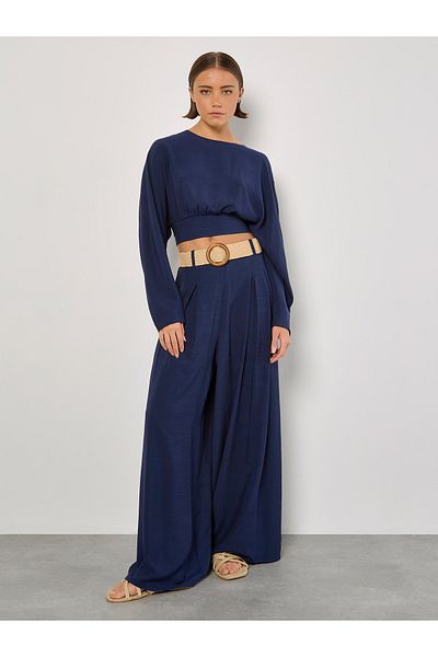 Apricot Crop Batwing Top mit offenem Rücken