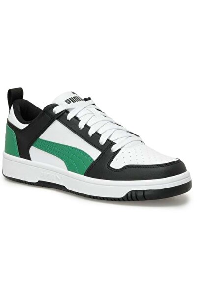Puma 37049018 Rebound Layup Lo SL Jr White-Archive Green- Black