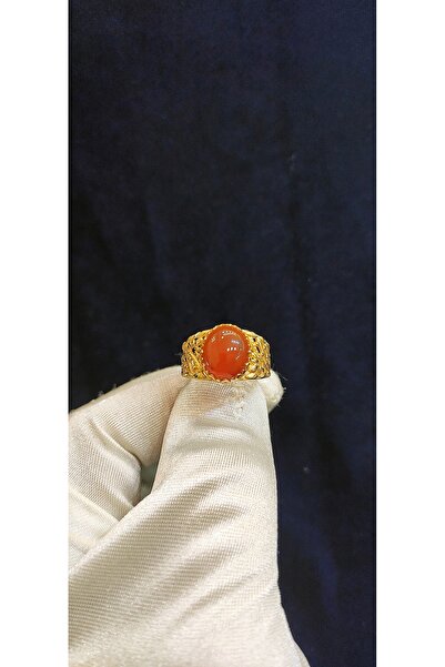 Yıldız Sarraf 14 Ayar Altın Akik Taşlı Yüzük