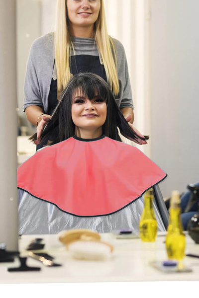 KAŞIKBEY Make up Makyaj Saç Boyası Önlüğü Su Sıvı Geçirmez Saç Serumu Toniği Maskesi Önlüğü Kuaför Önlük