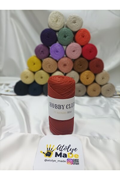 hobby club PP Macrame No:4 Polyester Örgü İpi 200gr 230m Premium Kalite 118-K...