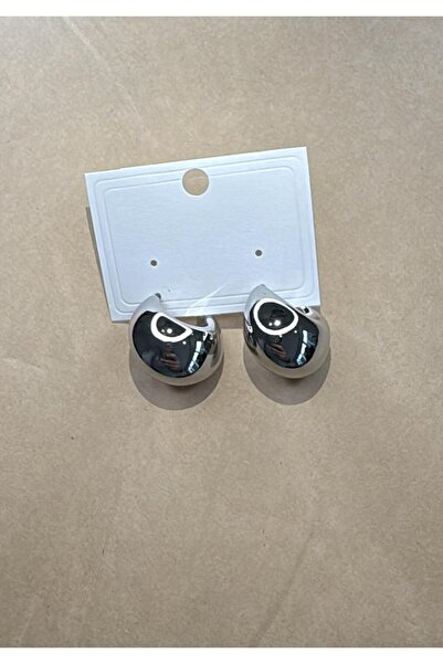 FASHİON JEWELRY Yarı Bombe Halka Küpe