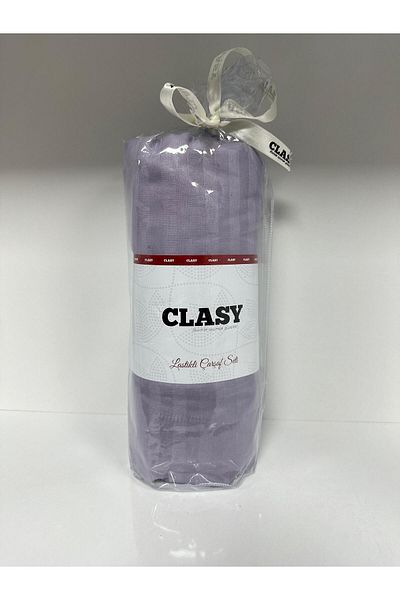Clasy طقم ملاءات مرنة مخططة فردية من Ranforce - أرجواني