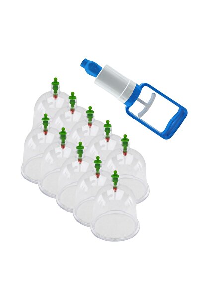 Katre 11 Parça Vakumlu Hacamat ve Masaj Kupa Seti -7 cm-