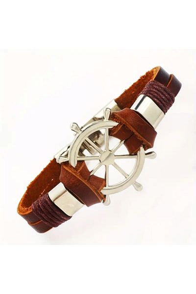 Minnoş Dükkan Men's Genuine Leather Bracelet