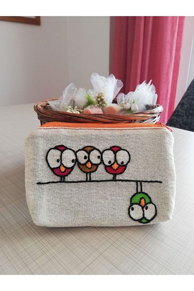 Handream There's Always One Different Person Themed Double Sided Handmade Wallet/Multipurpose/Gift Bag