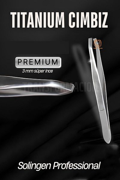 Transformacion 3 mm Thin Tip Tweezers Titanium Steel Solingen Professional 721243