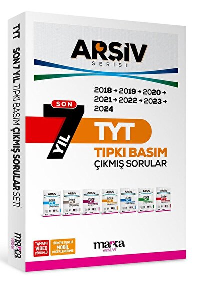 Marka Yayınları Tyt Son 7 Yıl Arşiv Serisi Tıpkı Basım Fasikül Fasikül Çıkmış Sorular Çözümlü Ösym Boyutu