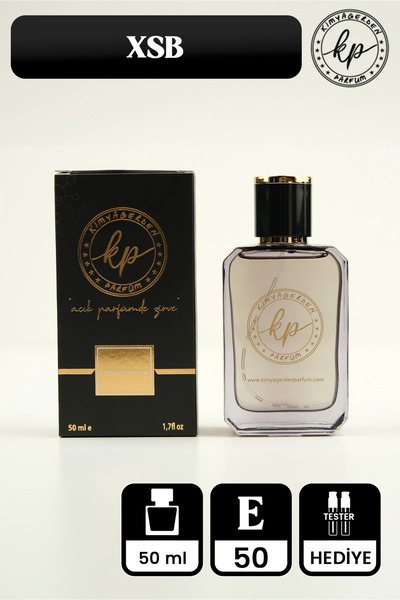 kp kimyagerden parfüm E-50 KP Xs Black ( % 33 Esans ) 50 mL Erkek Parfüm