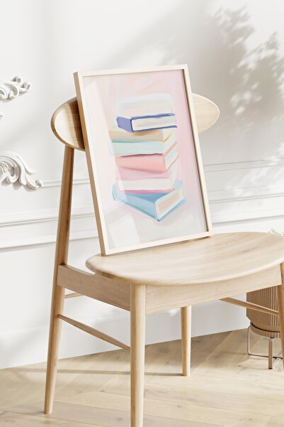 Home 3'lü Kitap Kurdu Çocuklarımız İçin poster seti, Kız çocuk Odası Dekoru, 3 Adet çerçevesiz Poster