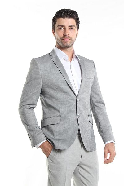 intersivin İntersivin Slim Fit 6 Drop Lycra Full Lined Men's Blazer Single Jacket