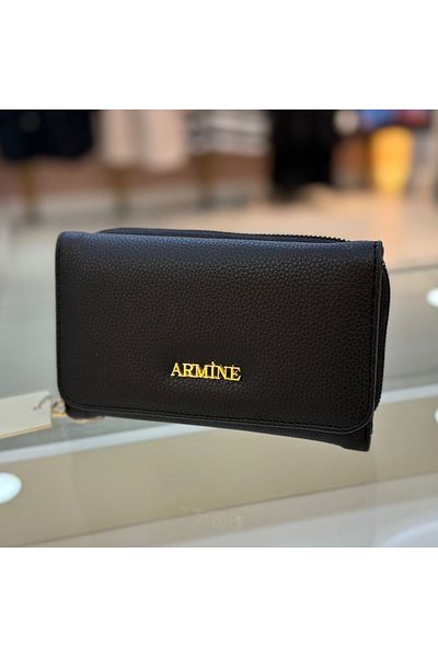 Armine Black Plain Wallet - C12 Model