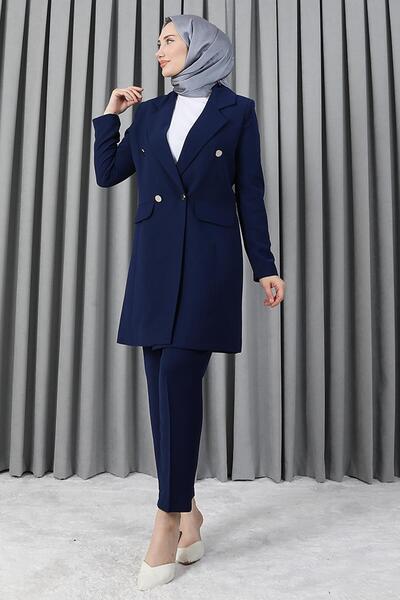 Blazer Jacket Set Navy