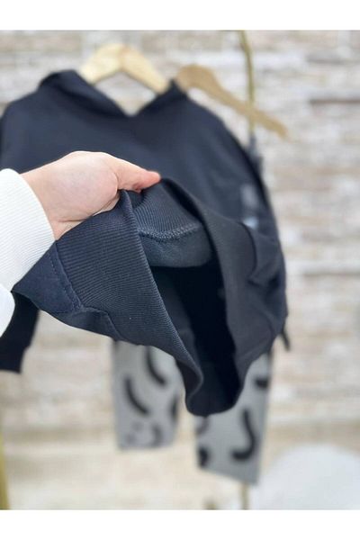Lolliboomkids Set de sus și jos pentru jogger cu broderie cu imprimeu de dinozaur pentru băiat Nou sezon 2 fire