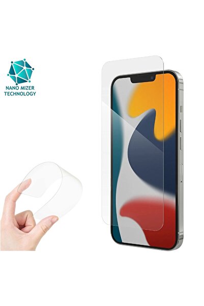 Evax [Nano Cam] iPhone 13 Pro Uyumlu Ultra Ince Darbe Korumalı Esnek Nano Ekr...