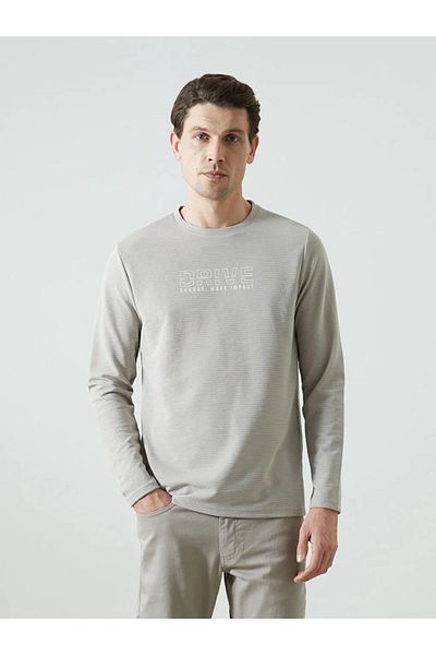 LC Waikiki Ανδρικό φούτερ με μακρυμάνικη λαιμόκοψη LCWAIKIKI Classic Crew