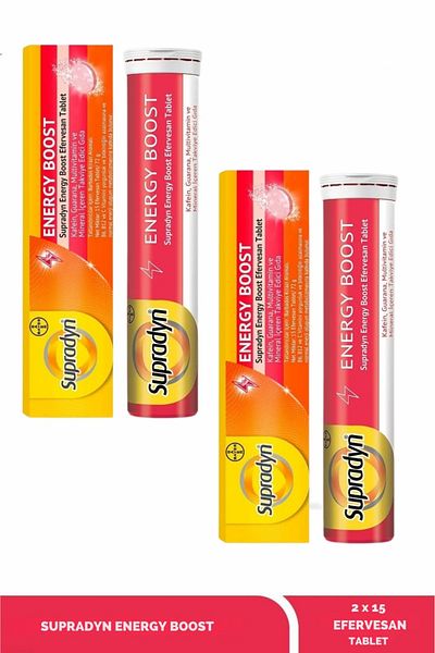 Supradyn Effervescent Energy Boost 15 Tablets - X 2 Pieces