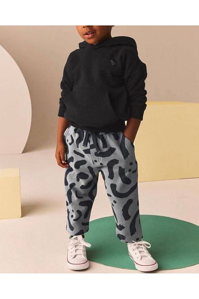 Lolliboomkids Set de sus și jos pentru jogger cu broderie cu imprimeu de dinozaur pentru băiat Nou sezon 2 fire