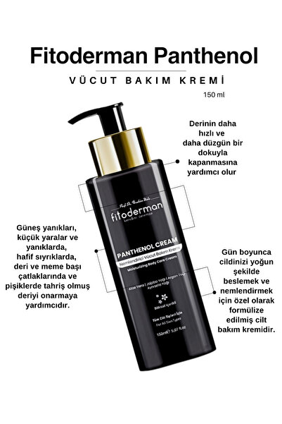 Fitoderman Yara, Yanık, Çatlak Pişik Onarıcı Yoğun Nemlendirici, Panthenol Kremi