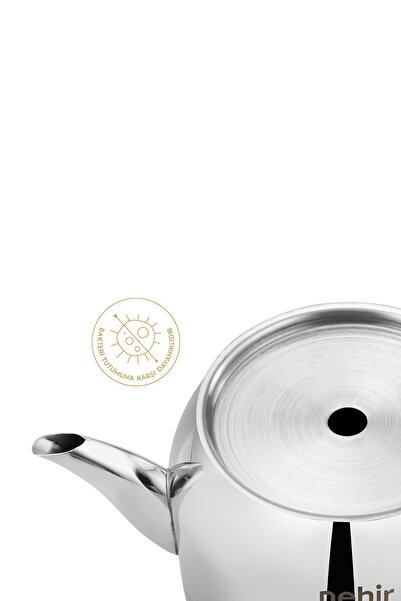 Nehir Lotus Midi Orta Boy Paslanmaz Çelik 1.0-1.9 Lt. Çaydanlık Takımı
