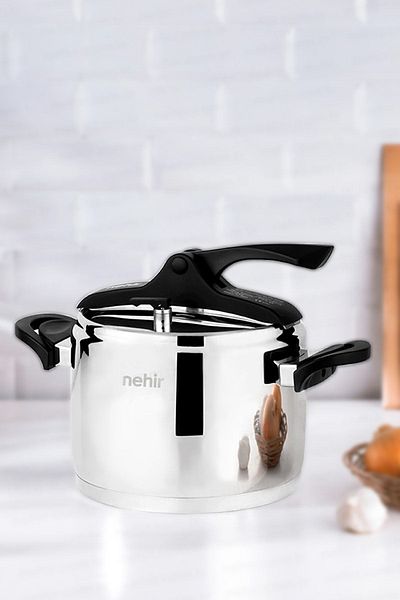Nehir Silver Trend 4 Liter Classic Pressure Cooker Black