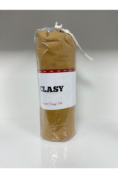 Clasy طقم ملاءات مرنة فردية من Ranforce - خردل عادي