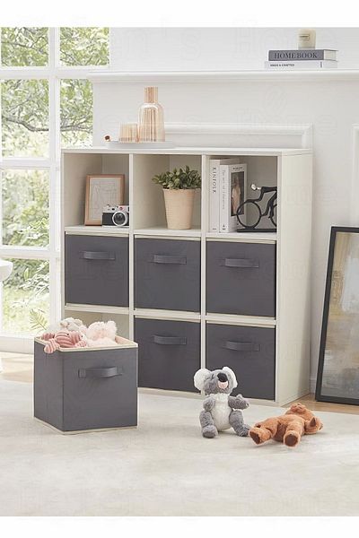 Helen's Home Organizer παιχνιδιών πλυντηρίου 3 τεμαχίων 30x30x30 Coverless Storage Box Organizer