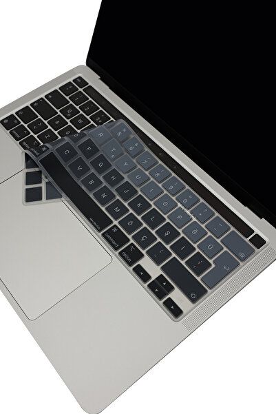 Mcstorey Macbook Pro Kılıf Klavye Koruyucu 13inç M1 M2 Türkçe Q Baskı A2289 A2251 A2338 A2141 Uyumlu Ombre