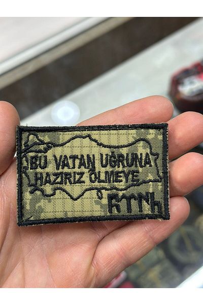 KOMANDO PAZARI Patch scris alternativ din țesătură - Velcro pe spate