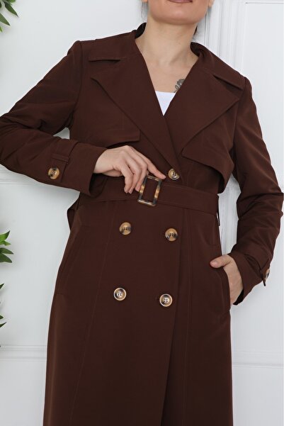 Wazze Astarlı Su İtici Trençkot