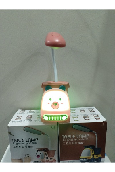 Genel Markalar Sevimli pembe kamyon masa lambası, şık ve fonksiyonel çocuk odası aydınlatması