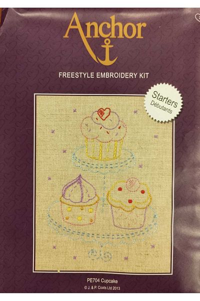 Anchor Cake Patterned Free Embroidery Kit (20X15Cm)