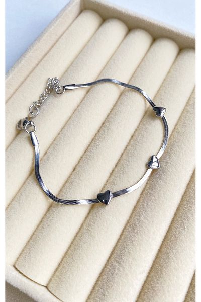 Diamara Designs Heart Italian Chain Women's Steel Bracelet