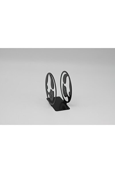 MAVİ TREND Metal Table Top Tableware Decorative Black Modern Napkin Holder