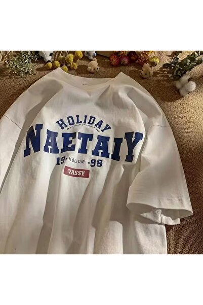 Tarzsokak Bluz supradimensionată imprimată NAETAIY