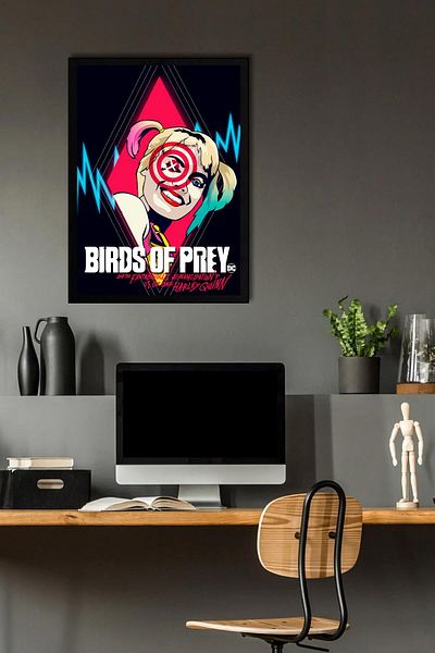 Saturn Pictură înrămată Harley Quinn - Pictură poster film Birds Of Prey