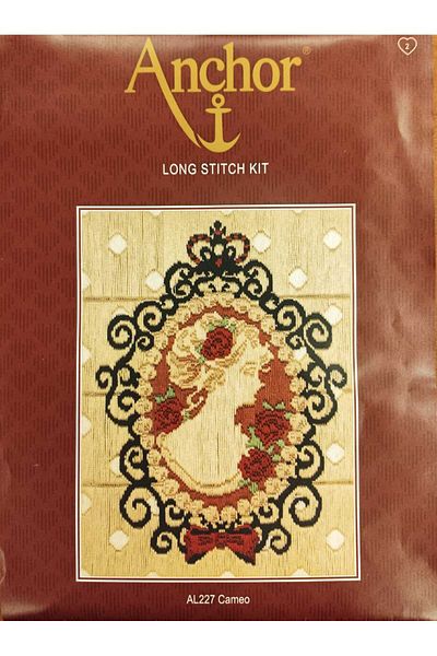 Anchor Women's Portrait Pattern Long Style Embroidery Cross Stitch Kit (20X15Cm)