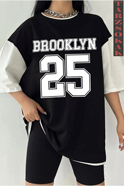 Tarzsokak بروك 25 مقاس كبير مزدوج اللون أسود