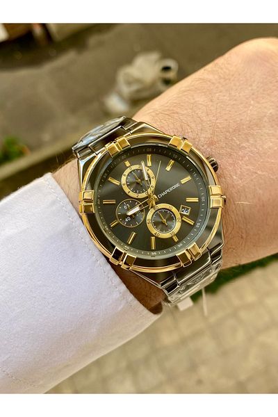 Reward Chaporone Smoked Color Steel Waterproof Mens Wrist Watch Valentine's Day Gift