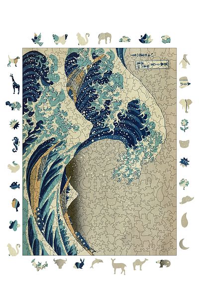Pinecone لغز كاناغاوا المموج الكبير الفريد - 450 قطعة 29x39 سم R1-08