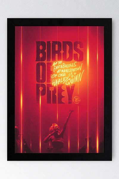 Saturn Pictură înrămată Harley Quinn - Pictură poster film Birds Of Prey