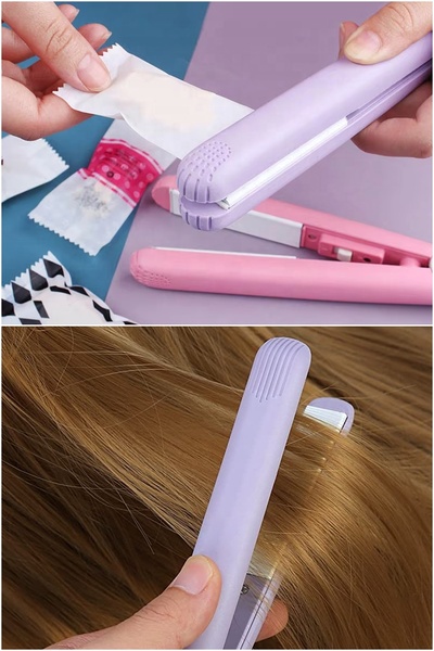 Yenilig Small Size and Fast Heating Travel Hair Straightener - Safe to Use High Heat Resistance