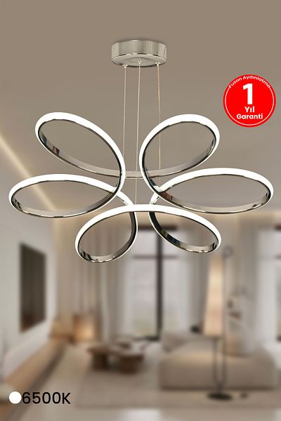 FUZON Orchid Chrome Case White Light Led Chandelier Living Room Chandelier Large Living Room Chandelier