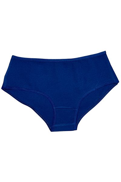 Gizli Butik Chiloți de damă din bumbac cu talie înaltă - Indigo