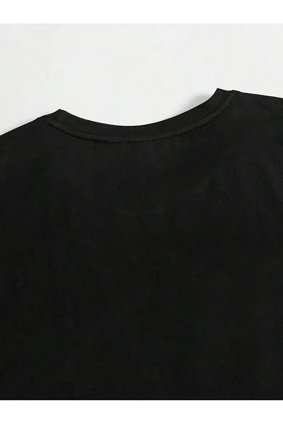 qubo sportswear & company qubo Unisex Oversize εμπριμέ βαμβακερό κοντομάνικο μπλουζάκι με λαιμόκοψη