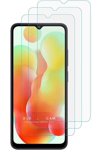 Evax 3'lü Paket Redmi 12C Uyumlu Temperli HD+ Cam Ekran Koruyucu (3'lü Paket)