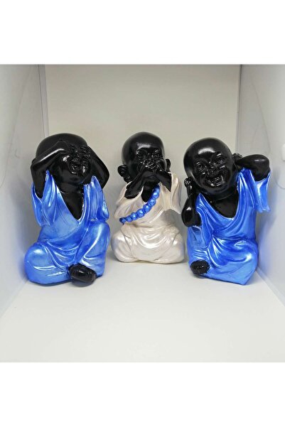 Grimsi Görmedim Duymadım Bilmiyorum 3’lü Dekoratif Biblo