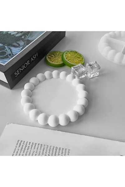 andela Yuvarlak Bubble Tabak Silikon Mum Kalıbı