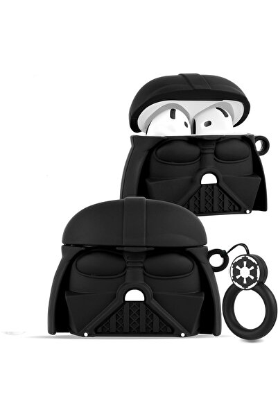 kılıfbenim Airpods 4.nesil Uyumlu Kılıf Dart Vader Sevimli Figürlü Silikon Kılıf